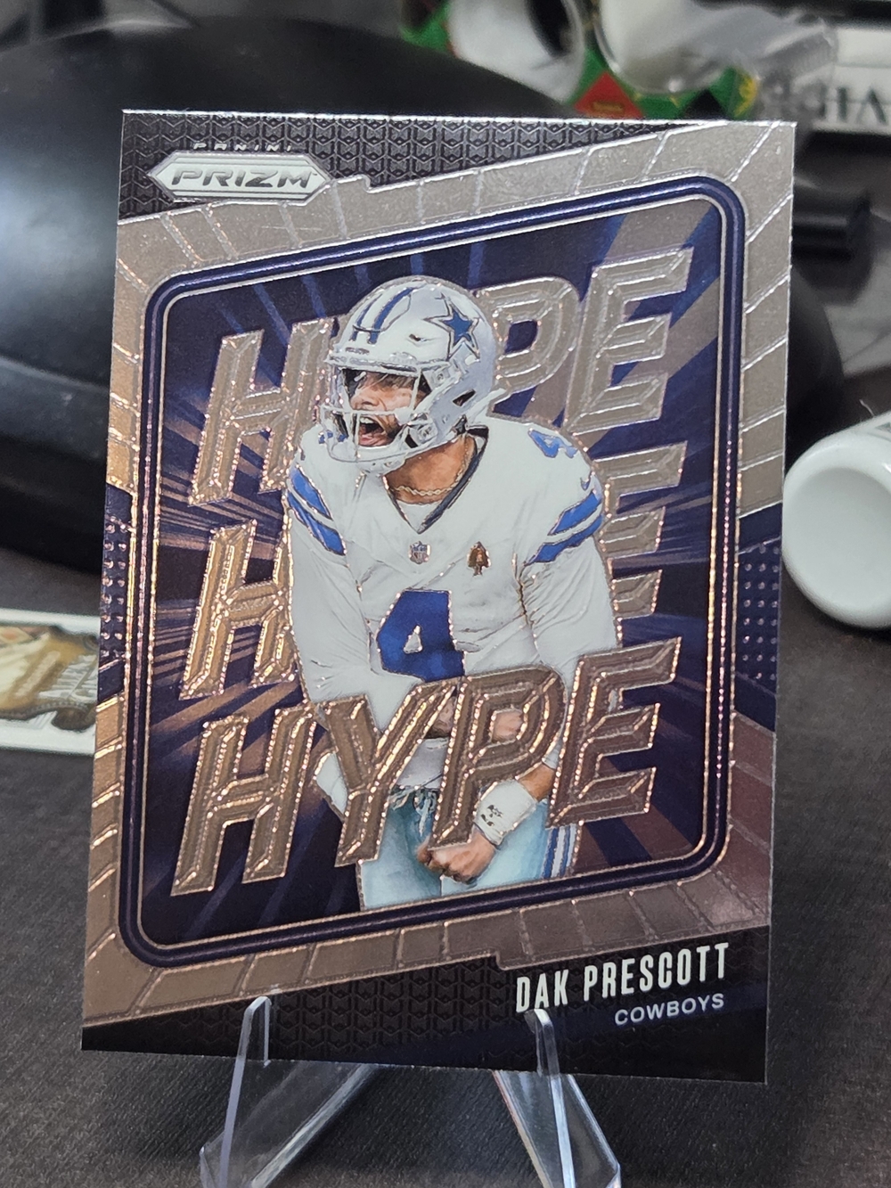 Panini Prizm Dak Prescott "Hype" Football Card - Cowboys